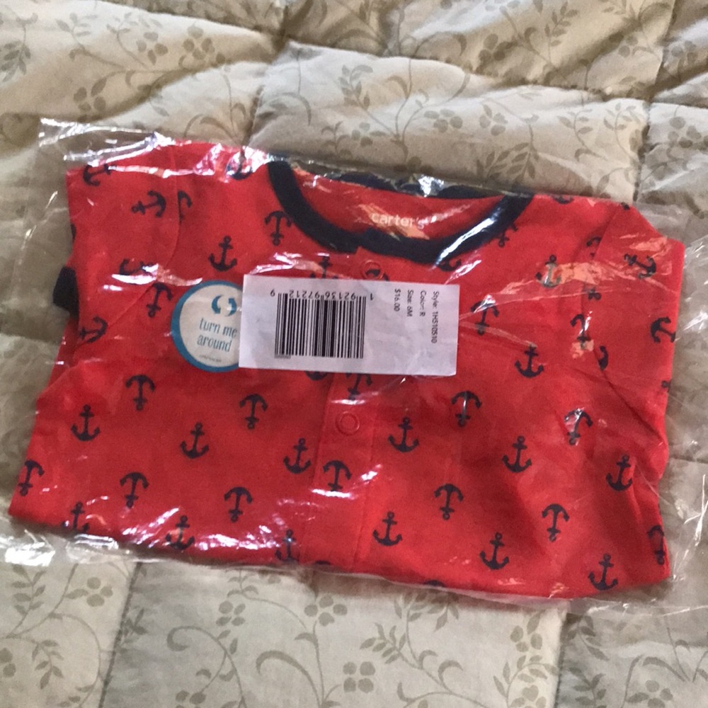 NWT Carter’s One Piece Snap Front Shorts 6 mo - Picture 4 of 4
